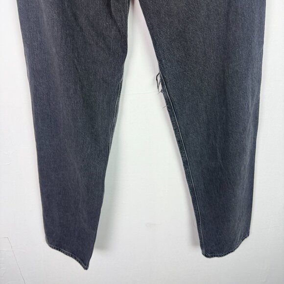 NWT American Eagle Comfort Stretch Waistband Baggy Mom Jean Black Size 2 26 NEW - Picture 9 of 12